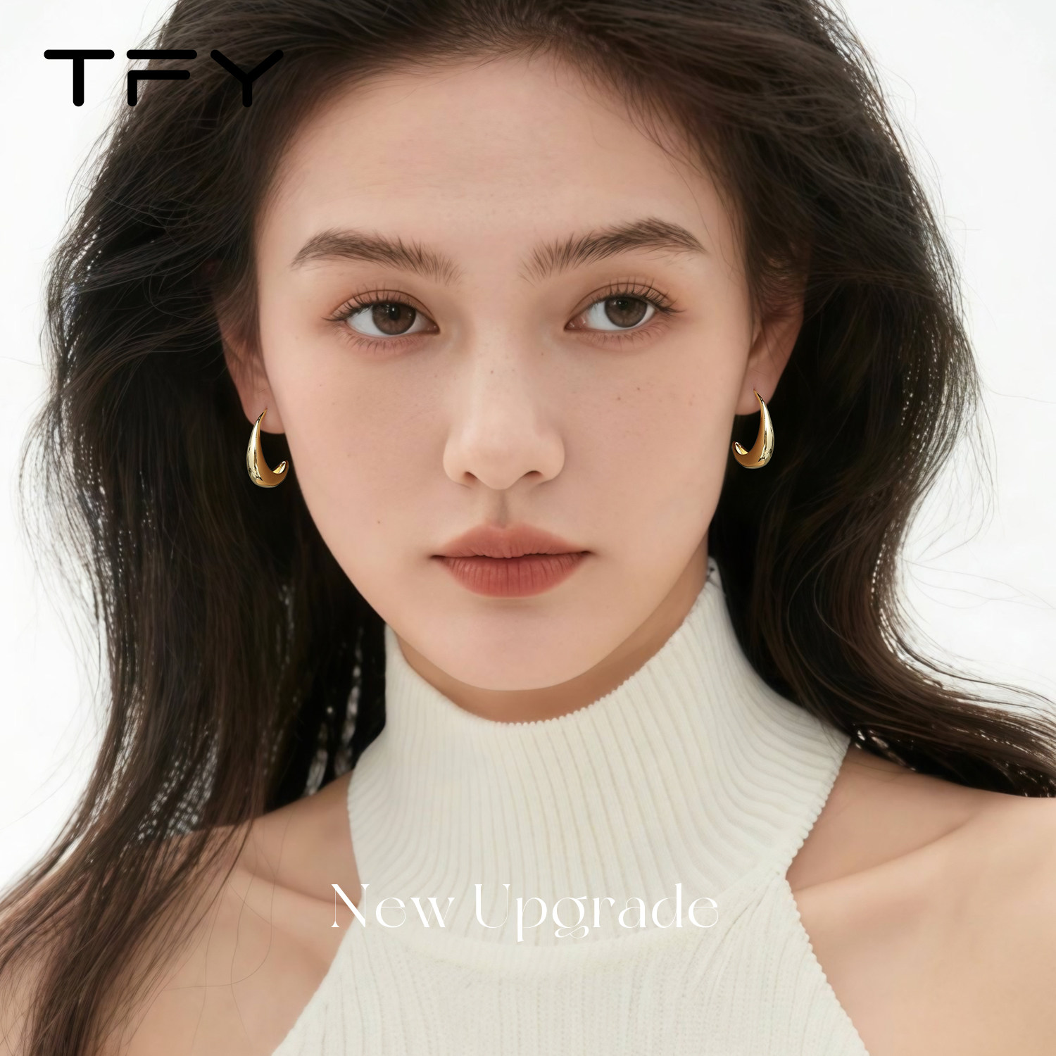 复古金色水滴耳环女2026新款爆款轻奢小众高级设计感百搭秋冬耳饰,淘宝优惠券,粉丝福利购,淘宝优惠卷