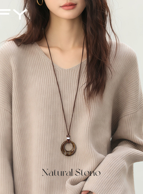 美拉德爆款长款韩系ins项链毛衣链轻奢高级感日常百搭大气高档