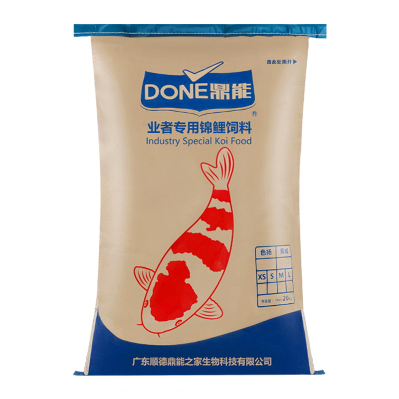 鼎能锦鲤饲料业者育成增体增色鱼粮观赏鱼饲料颗粒通用性大袋40斤