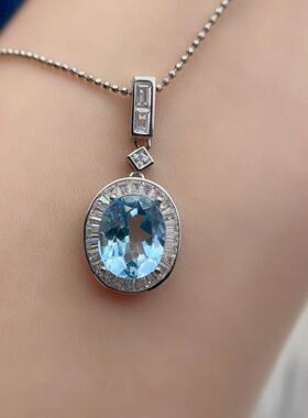 银托工厂吊坠空托S925纯银椭圆形