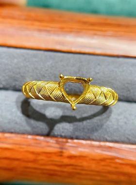 S925银托工厂精工戒指托高频复购