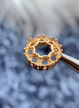 s925银托工厂吊坠空托款式多尺寸