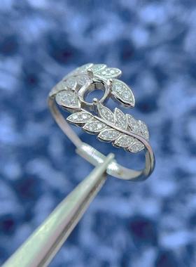 灵羽小众设计祖母绿戒指S925银托