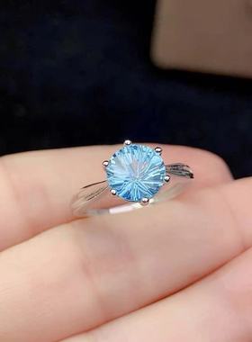 莫桑钻两克拉经典六爪戒指空托