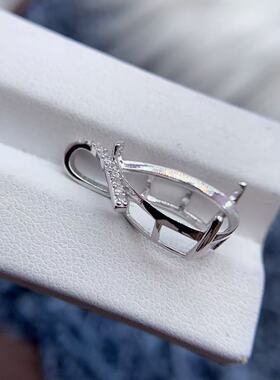 s925银托工厂吊坠空托款式多尺寸