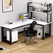 Corner Desk L Type Desk Computer Desk Corner Writing Learning Desk Desk Bookshelf Combination Integrated Table