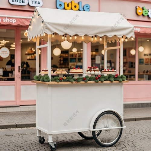 新款圣诞节元旦春节活动商场展示推车创意多功能摆摊促销装饰花车 - 图3