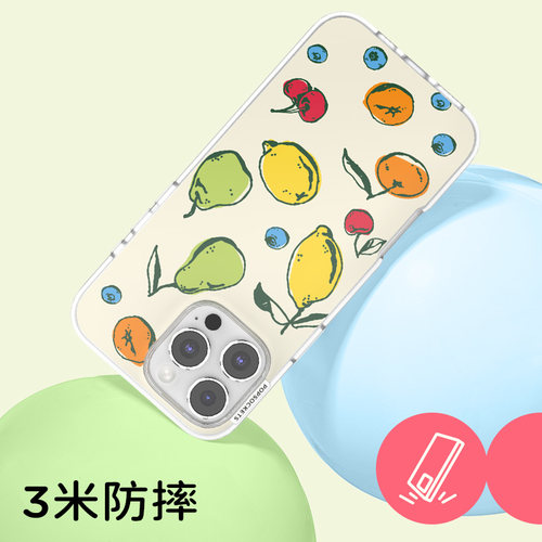 【水果！水果！·手机壳】PopSockets泡泡骚磁吸防摔手机壳苹果iPhone18/17ProMax/Pro 夏天多巴胺 格纹条纹 - 图0
