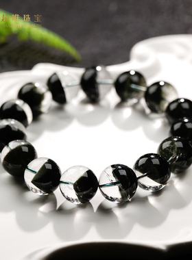 超唯珍藏级巴西聚宝盆绿幽灵手串