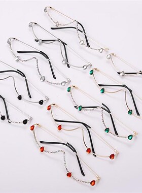 女金属无片装饰眼镜框架 women glasses frame очки жен