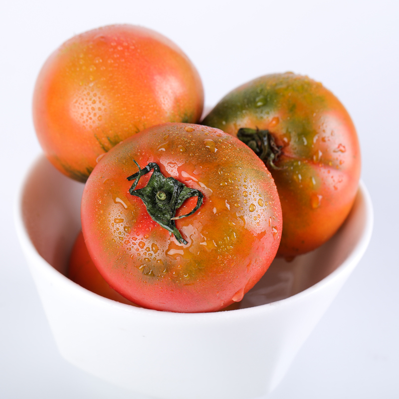 丹东草莓柿子5斤西红柿新鲜碱地盘锦铁皮柿子自然熟生吃水果番茄-图2