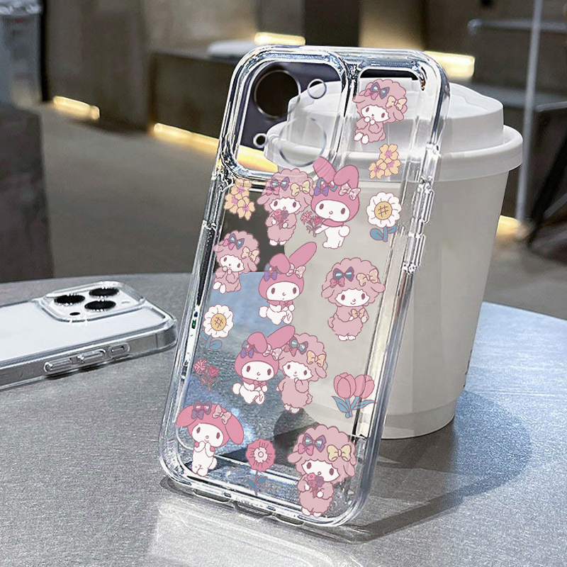 ins风卡通hellokitty手机壳适用苹果14promax软壳13全包xs透明iphone12可爱15promax防摔xr小众mini创意kt猫 - 图2