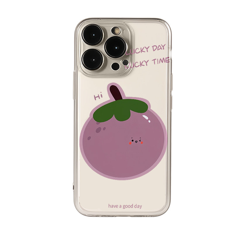 茄子表情适用苹果16pro手机壳iPhone15promax新款13华为mate60荣耀200防摔12小米14透明vivo全包oppo软壳k70
