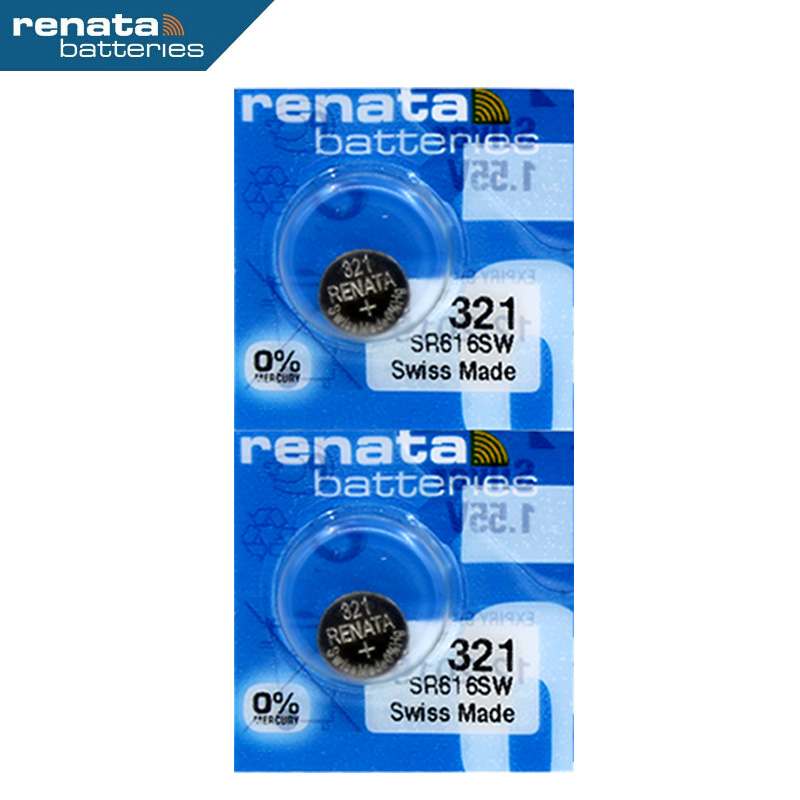 Renata321 SR616SW纽扣电池手表专用通用SP LR616s锂321a型号6.8*1.6 V321 D321 SR65 616扣子村田索尼 - 图0