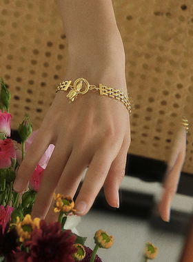 小众高级冷淡风轻奢复古首饰手镯