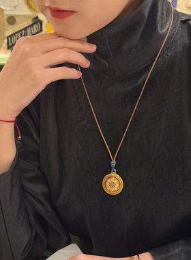 原创百搭平安扣吊坠衣服配饰