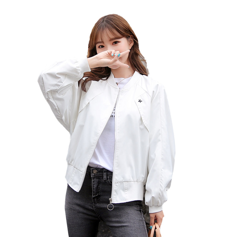 潮牌刺绣ins潮春装2020年棒球服 初澜短外套