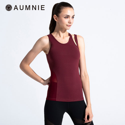 AUMNIE澳弥尼汇集背心瑜伽运动健身含胸垫防震聚拢收副乳高强度 - 图0