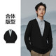 Hailan House double collar embroidered fake two-piece knitted sweater for men