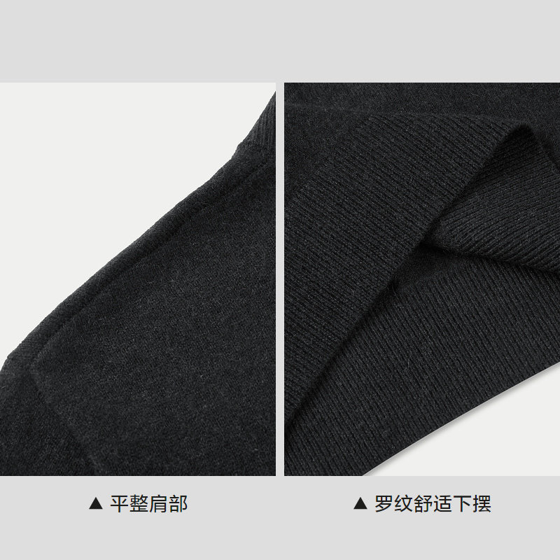 HLA/海澜之家半高领羊绒衫24秋冬新款纯色修身柔软舒适保暖毛衣男,淘宝优惠券,粉丝福利购,淘宝优惠卷