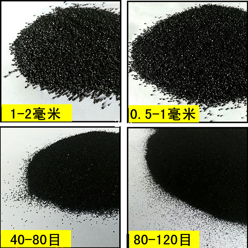 热销天然黑金沙黑色灭烟砂流沙瀑布造景装饰鱼缸底砂盆景铺面石 - 图1