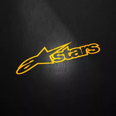 A星 Alpinestars 摩托车改装 车贴汽车车身贴纸 防水反光贴花 06