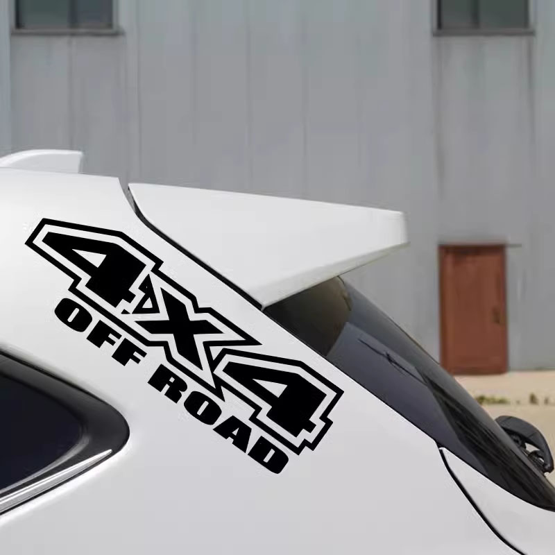 硬派越野车贴纸4X4全时四驱标志创意皮卡车贴个性4X4汽车防水贴纸 - 图2