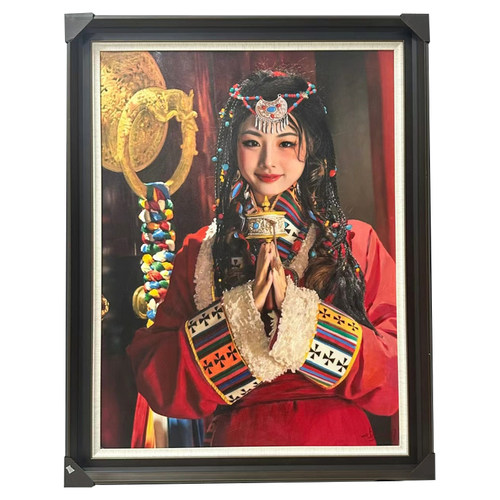 油画定制照片人物转手绘纯手工真人肖像代画风景宠物婚纱照装饰画 - 图3