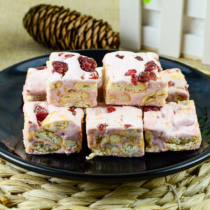 陕西特产送礼品大唐妃子笑雪花酥200g鹤莓酥玫瑰酥翡翠酥多味盒装