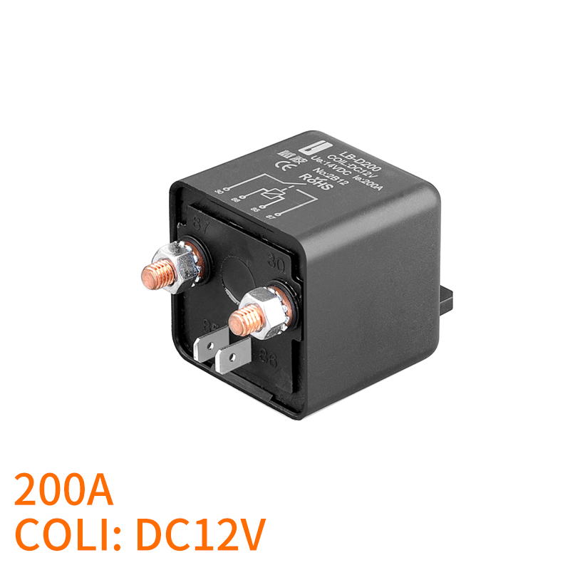 蓝波12v 24v四脚汽车继电器大电流150a180a200a车用喇叭启动大灯 - 图2