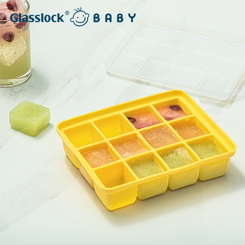 Glasslockbaby宝宝辅食工具冰格硅胶模具婴儿储存分格保鲜冷冻盒_婴童用品