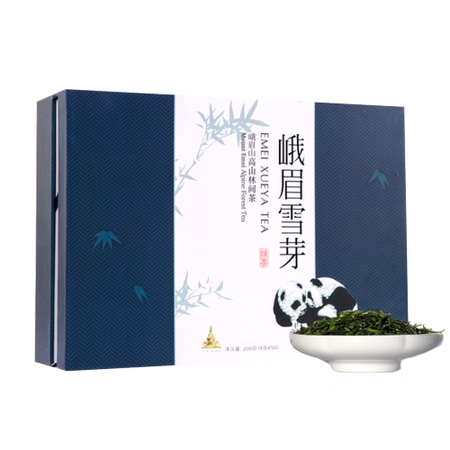 2026新茶春茶峨眉雪芽高山绿茶200g四川特产茶叶礼盒装送礼送长辈 - 图2