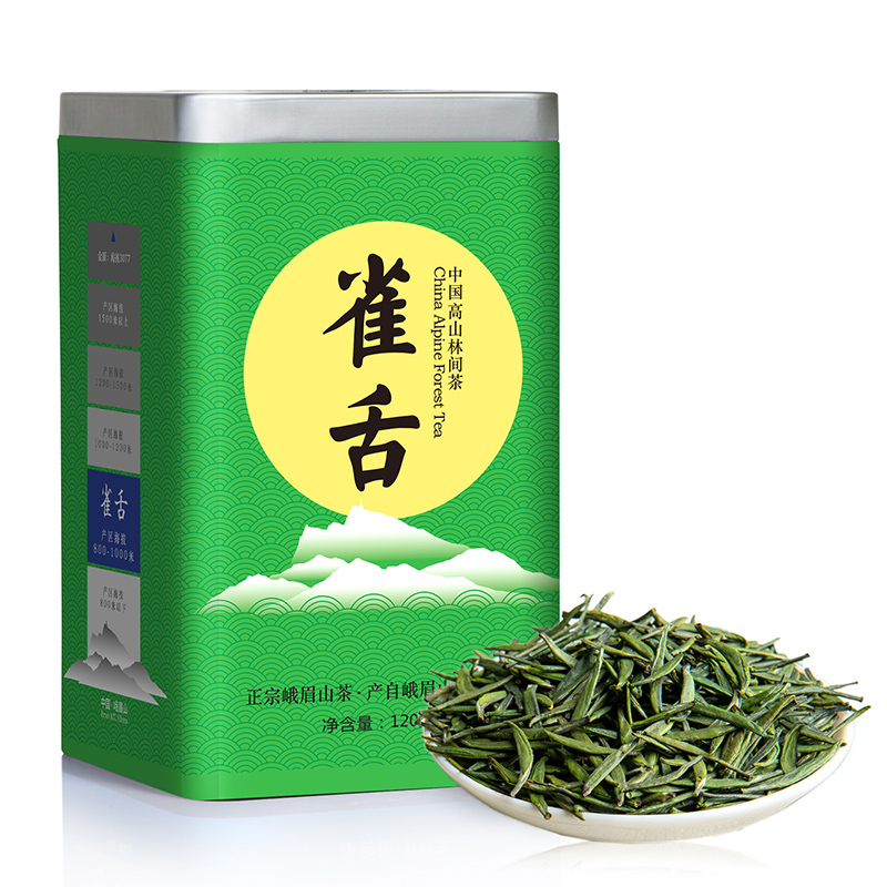 2024新茶峨眉雪芽绿茶雀舌120g新茶早春嫩芽自饮装浓茶四川特产-图3