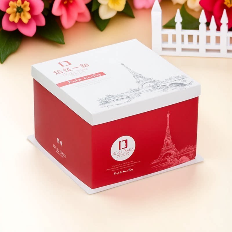 生日蛋糕盒厂家直销6 8 10寸12 14寸16加厚纸盒双层手提包装盒子