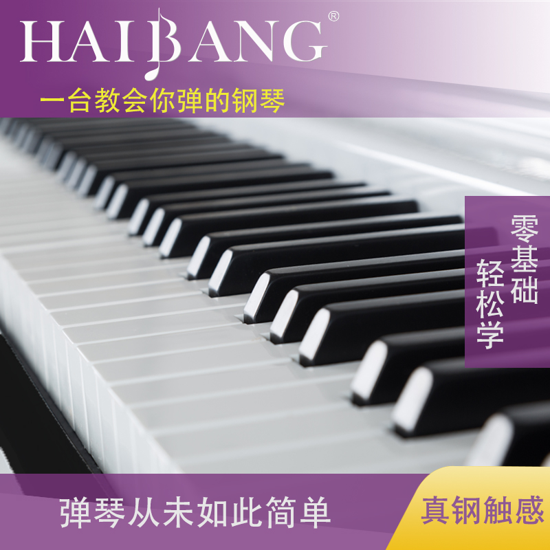海邦重锤88键家用成人初学者电钢 海邦乐器数码钢琴