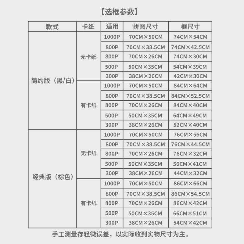 TOI图益拼图框800 1000片成人定制拼图裱框挂墙实木画框定制框架 - 图3