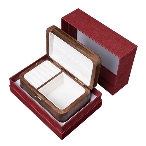 Лоты | деревянная коробка Cunnut Wood Jewelry Jewelry Music Box Sky City Girlfry Girlfy Gird Gitled