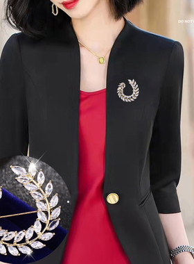 奢华锆石女小巧精致胸针新品