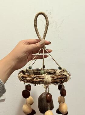 果壳风铃diy手工材料包制作音束摇铃挂件印尼黑果果壳自制配件包