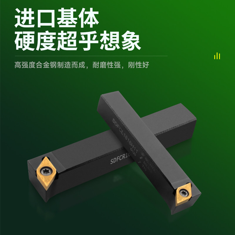 CNC数控车刀杆SDFCR1212H07SDFCL1616H11/1212H11螺钉式外圆车刀 - 图0