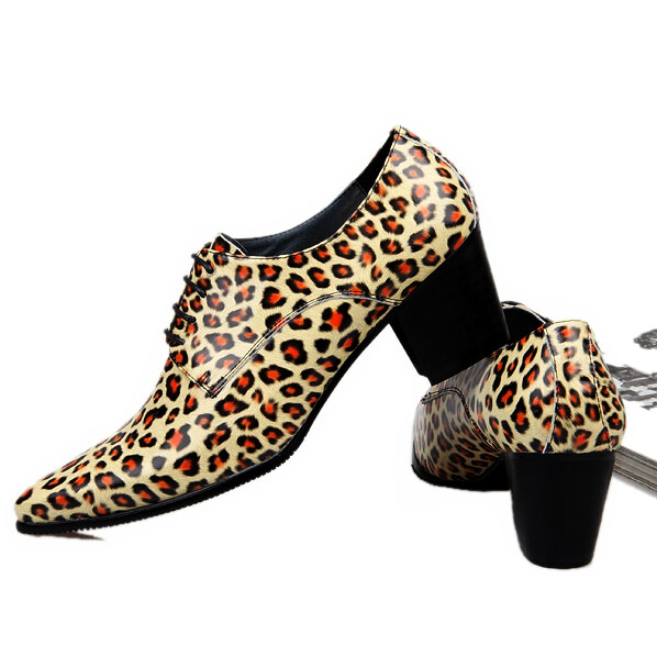 韩版英伦透气真皮尖头皮鞋增高鞋男士休闲鞋高