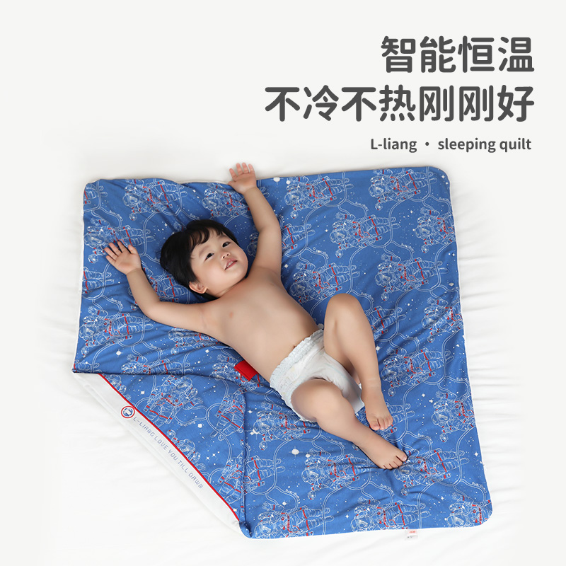 良良新生婴儿抱被初生儿包被纱布薄款夹棉秋冬款宝宝包单巾包裹被