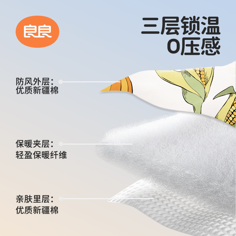 良良婴儿马甲秋冬款纯棉男女宝宝可爱小坎肩背心外穿儿童马夹上衣