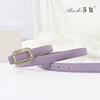 Sazhi female diamond two-layer cowhide alloy belt