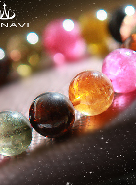 瓦萨比碧玺手链水晶送礼物手串