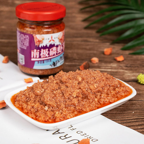 三渔圣冈南极磷虾酱1瓶下饭酱海鲜酱鲜虾酱即食大连虾酱鲜香不臭 - 图0