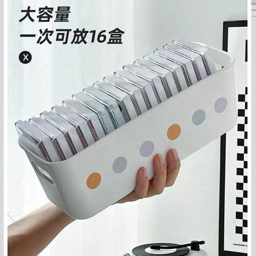 桌面收纳盒亚克力化妆品透明筐宿舍面膜抽屉整理箱零食杂物置物架 - 图1
