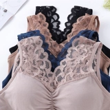 Нижнее белье, бюстгальтер пуш-ап, бюстгальтер без косточек, тонкая сексуальная майка топ, бюстгалтер, топ с чашечками, большой размер, красивая спина