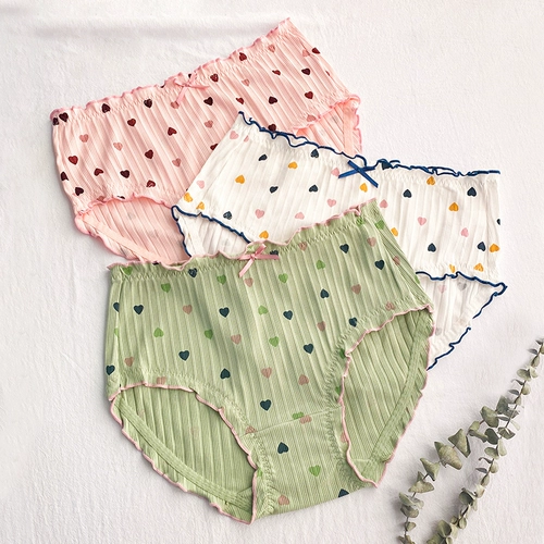 Нижнее белье, хлопковые штаны, японское дышащее хлопковое белье для коррекции формы бедер, трусы, большой размер, высокая талия, с акцентом на бедрах