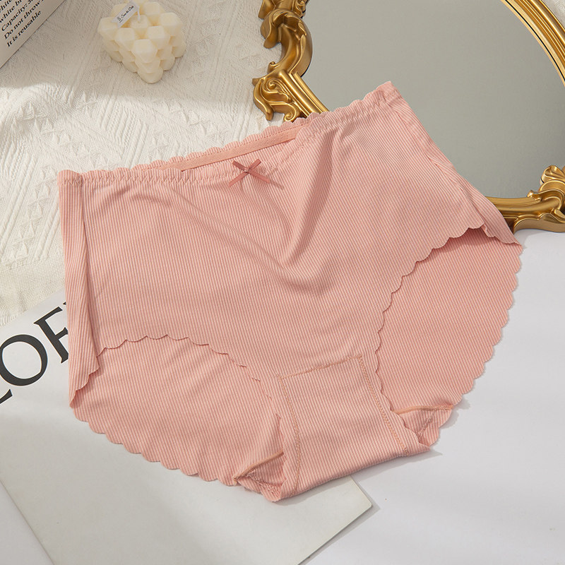 大码高腰纯棉内裤女胖mm200斤薄款100%全棉孕妇不勒腿无痕三角裤